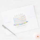 Stickers Wor(l)d Birthday Cake (Enveloppe)