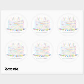 Stickers Wor(l)d Birthday Cake (Feuille)