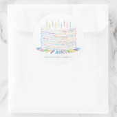 Stickers Wor(l)d Birthday Cake (Sac)