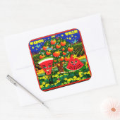 STICKERS WQ LG : Dessin sur fond de pastèque Saxop (Enveloppe)