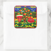 STICKERS WQ LG : Dessin sur fond de pastèque Saxop (Sac)