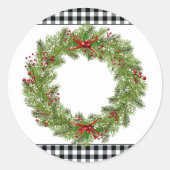 Stickers Wreath Holiday (Devant)