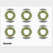 Stickers Wreath Holiday (Feuille)