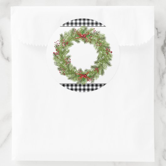 Stickers Wreath Holiday (Sac)