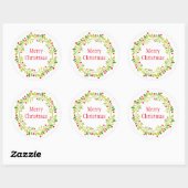 Stickers Wreath Holiday (Feuille)
