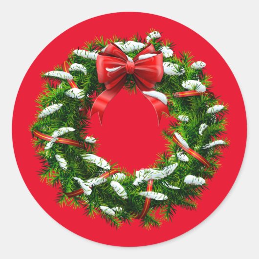 Stickers Wreath Holiday (Devant)