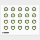 Stickers Wreath Holiday (Feuille)