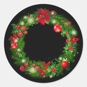 Stickers Wreath Holiday