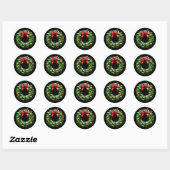 Stickers Wreath Holiday (Feuille)