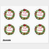 Stickers Wreath Holiday (Feuille)