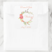 Stickers Wreath Jardin aquarelle (Sac)