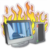 Stickers X-Large 14" x 14" en vinyle découpé sur m (Devant)