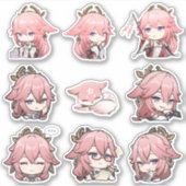 Stickers Yae Miko (Devant)