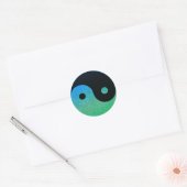 Stickers Yin Yang Bleu Et Vert Glitz (Enveloppe)
