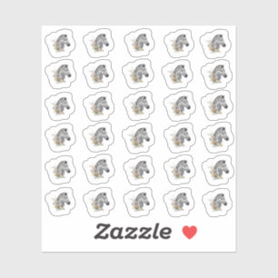Stickers Zebra Aquarelle