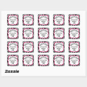 Stickers Zebra Fuchsia Diamond Crown (Feuille)