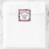 Stickers Zebra Fuchsia Diamond Crown (Sac)