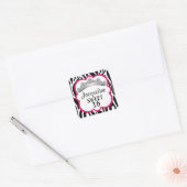Stickers Zebra Fuchsia Diamond Crown (Enveloppe)