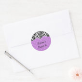 Stickers Zebra Print Purple Dot (Enveloppe)