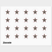 Stickers Zebra Star (Feuille)