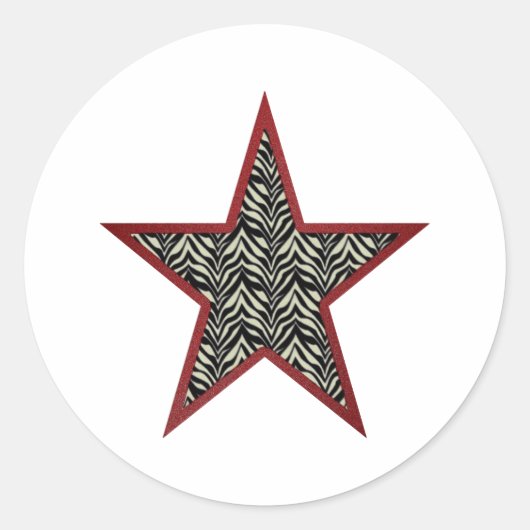 Stickers Zebra Star (Devant)