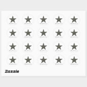 Stickers Zebra Star (Feuille)