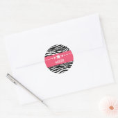 Stickers Zebra Star rose Sassy (Enveloppe)