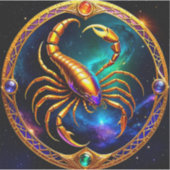Stickers Zodiac Scorpio, Zodiaque Céleste (Devant)