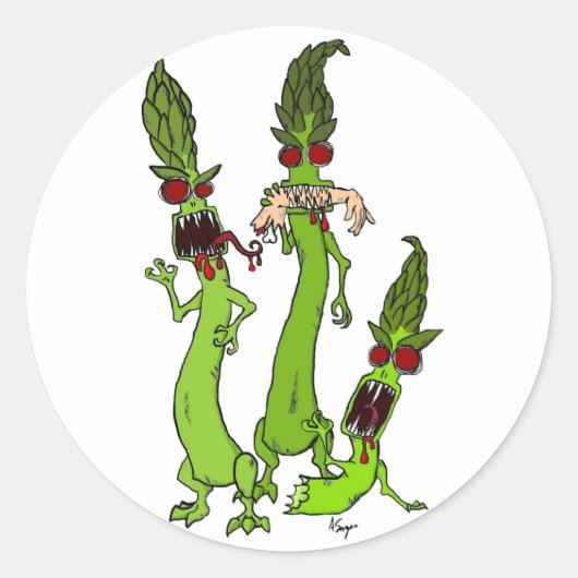 Stickers Zombie Asparagus (Devant)