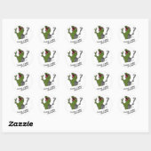 Stickers Zombie Cyborg Dinosaure (Feuille)