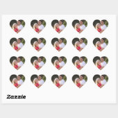 Stickersblad met eigen hartvormige foto's maken hart sticker (Vel)