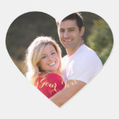 Stickersblad met eigen hartvormige foto's maken hart sticker (Voorkant)