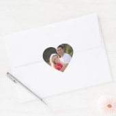 Stickersblad met eigen hartvormige foto's maken hart sticker (Envelop)