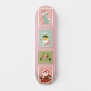 Stickerverzameling: Speelse & Kleurrijke Skateboar Skateboard