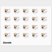 Stickfigure Mariage Favoriser Stickers (Feuille)