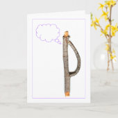 Stickfigure Penser à votre carte (Fleur jaune)