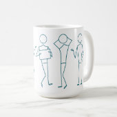 Stickman Collection Set de Mug Café (Devant droit)