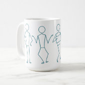 Stickman Collection Set de Mug Café (Devant gauche)