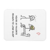 Stickman Humor Quote Facial Funny Valentijnsdag Magneet (Horizontaal)