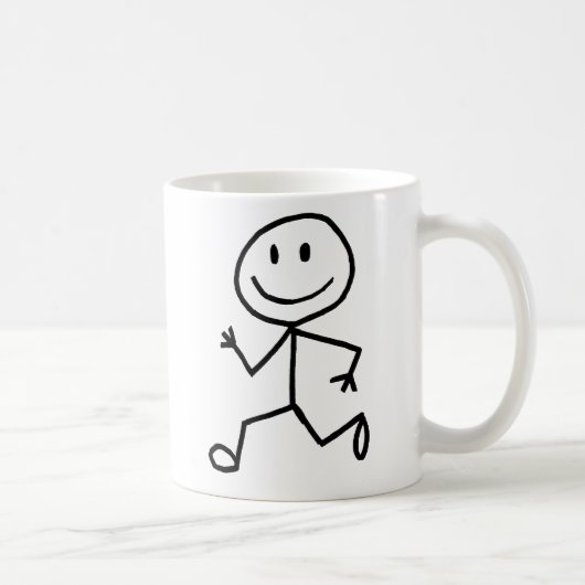 Stickman Runner Koffiemok (Rechts)