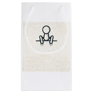 Stickman Sitting Sac cadeau