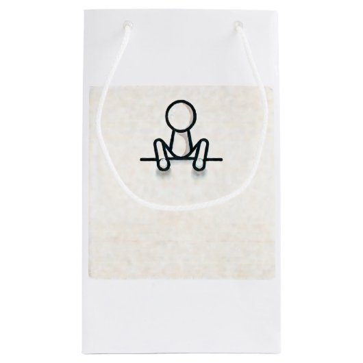Stickman Sitting Sac cadeau (Dos)