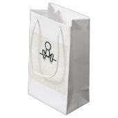 Stickman Sitting Sac cadeau (Dos Angle)