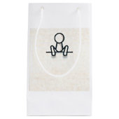 Stickman Sitting Sac cadeau (Devant)