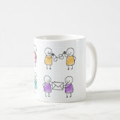 Stickman Stickman Ensemble de Mug Café (Devant droit)