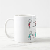 Stickman Stickman Ensemble de Mug Café (Gauche)