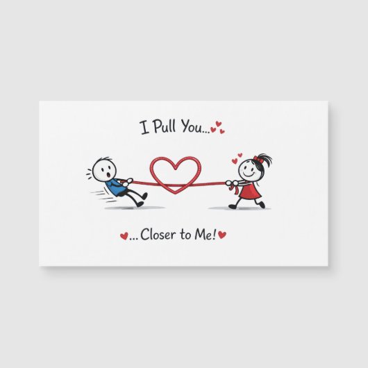 Stickman touwtrekken van liefde (Voorkant)