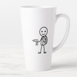 Stickmen At Work - De elektricien Latte Mok