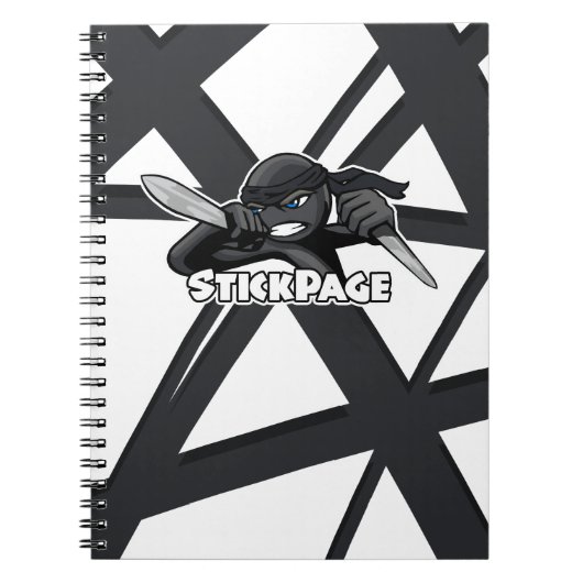 StickPage - Crazy Ninja Notitieboek (Voorkant)