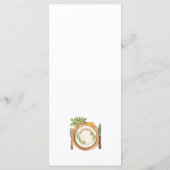 Sticks à la cannelle et tranches d'orange Menu de (Dos)